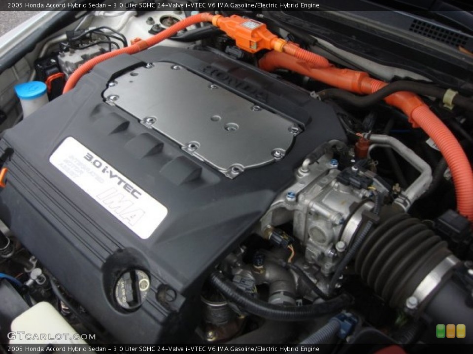 3.0 Liter SOHC 24-Valve i-VTEC V6 IMA Gasoline/Electric Hybrid Engine for the 2005 Honda Accord #59284200