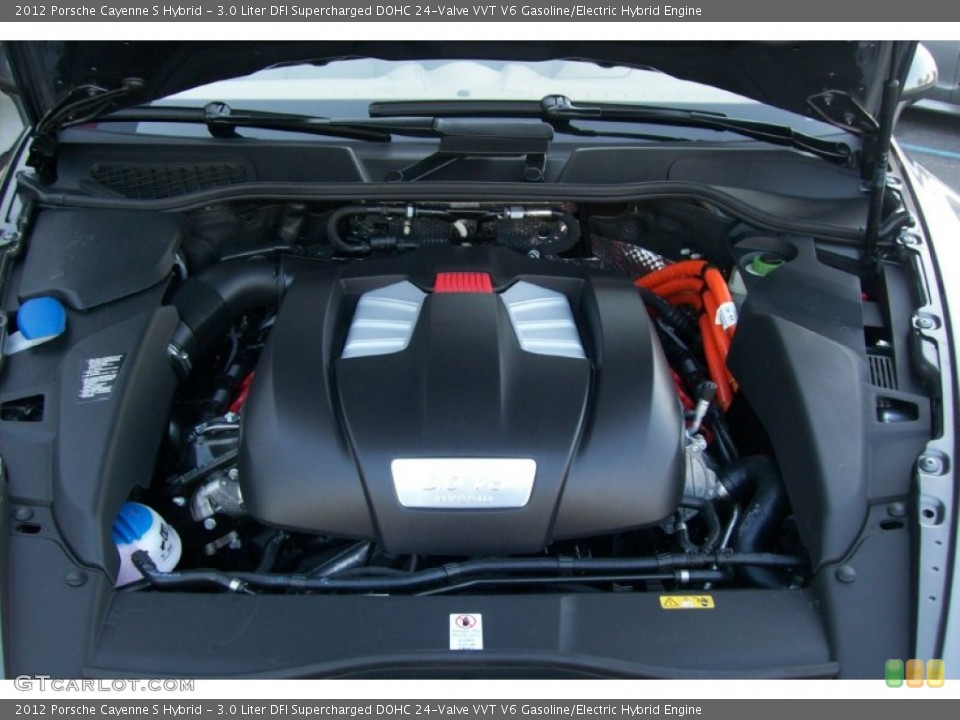 3.0 Liter DFI Supercharged DOHC 24-Valve VVT V6 Gasoline/Electric Hybrid Engine for the 2012 Porsche Cayenne #59335548