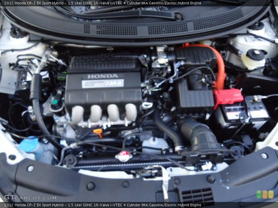 1.5 Liter SOHC 16-Valve i-VTEC 4 Cylinder IMA Gasoline/Electric Hybrid Engine for the 2012 Honda CR-Z #59353603