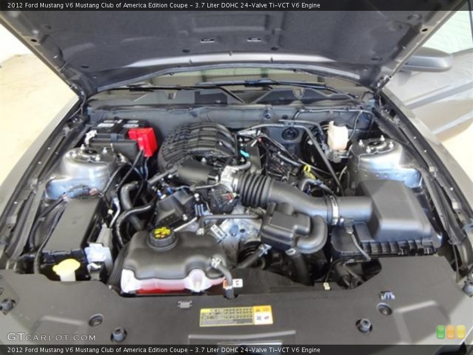 3.7 Liter DOHC 24-Valve Ti-VCT V6 Engine for the 2012 Ford Mustang #59356326