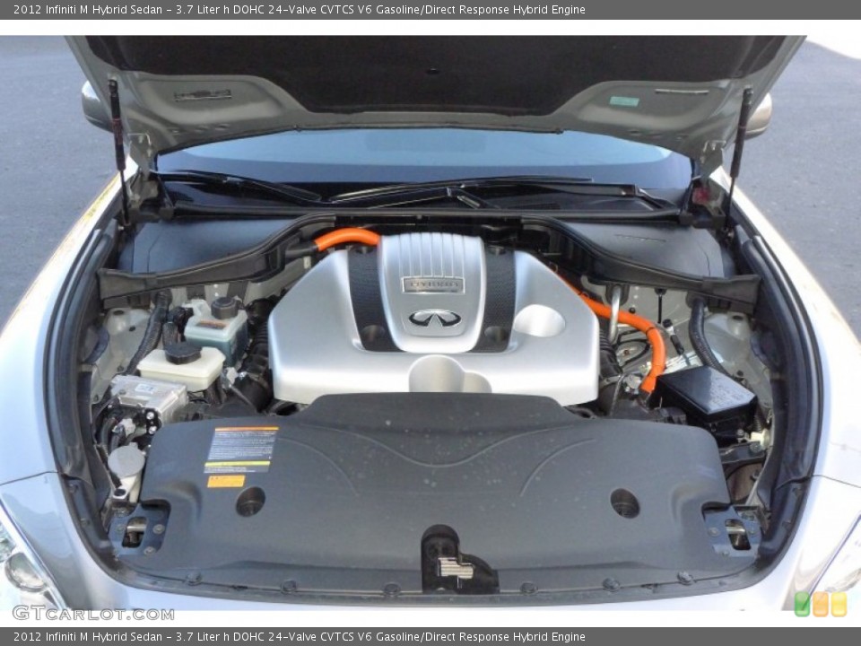 3.7 Liter h DOHC 24-Valve CVTCS V6 Gasoline/Direct Response Hybrid Engine for the 2012 Infiniti M #59362018