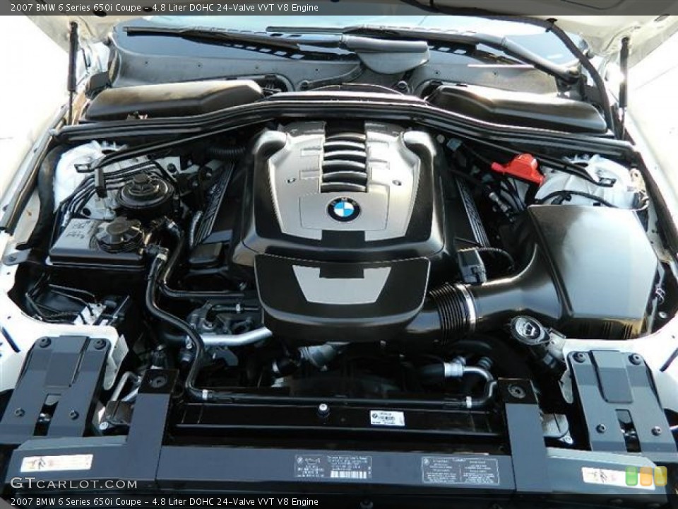4.8 Liter DOHC 24-Valve VVT V8 Engine for the 2007 BMW 6 Series #59374404