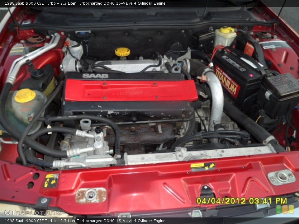 2.3 Liter Turbocharged DOHC 16-Valve 4 Cylinder 1998 Saab 9000 Engine