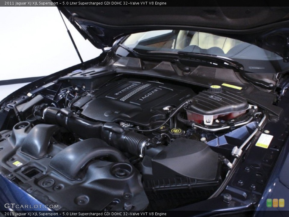 5.0 Liter Supercharged GDI DOHC 32-Valve VVT V8 Engine for the 2011 Jaguar XJ #59381942