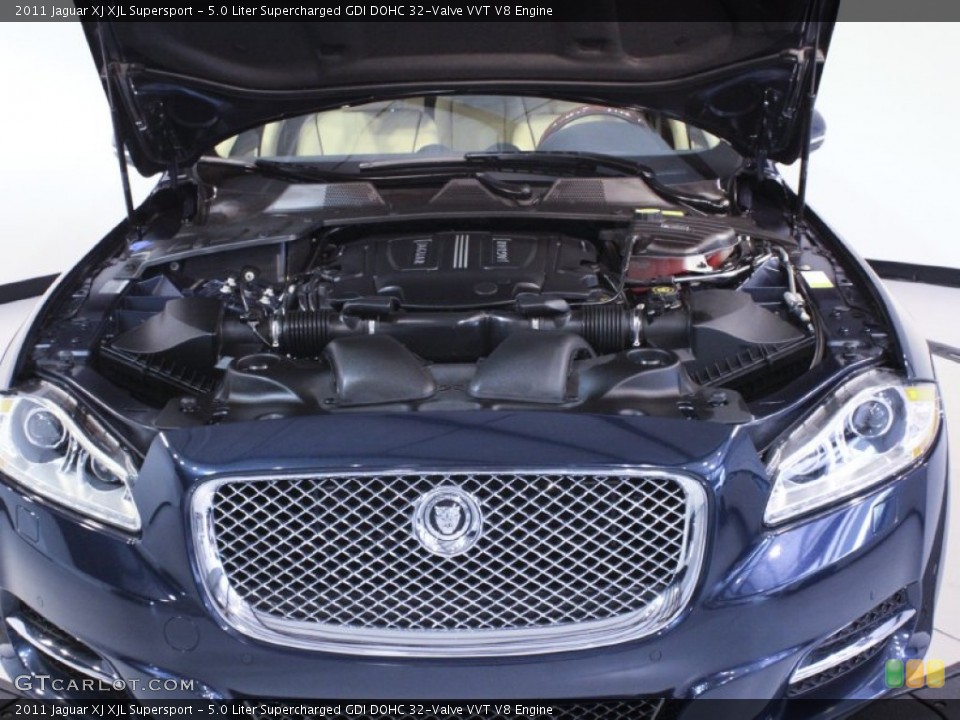 5.0 Liter Supercharged GDI DOHC 32-Valve VVT V8 Engine for the 2011 Jaguar XJ #59381970