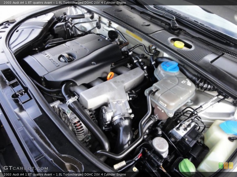 1.8L Turbocharged DOHC 20V 4 Cylinder Engine for the 2003 Audi A4 #59391056