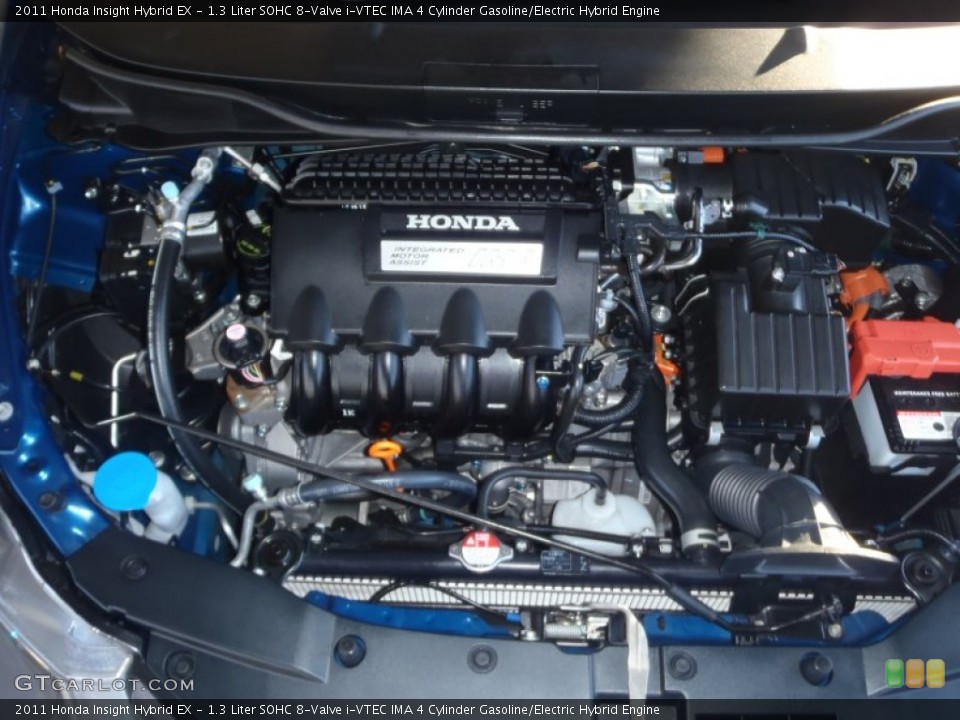 1.3 Liter SOHC 8-Valve i-VTEC IMA 4 Cylinder Gasoline/Electric Hybrid Engine for the 2011 Honda Insight #59410163