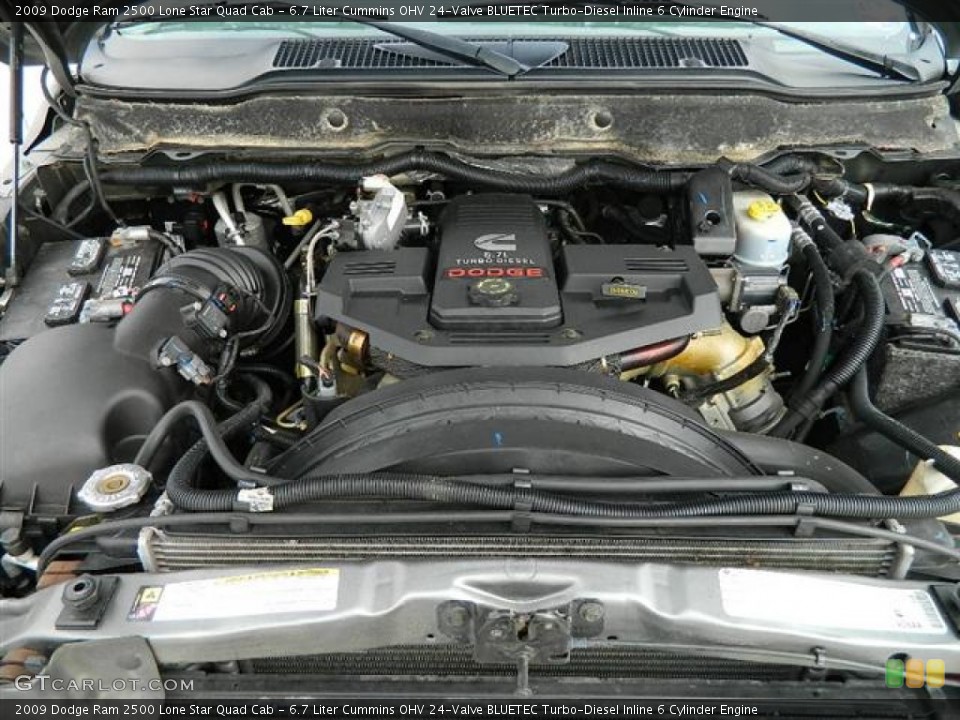 6.7 Liter Cummins OHV 24-Valve BLUETEC Turbo-Diesel Inline 6 Cylinder Engine for the 2009 Dodge Ram 2500 #59423915