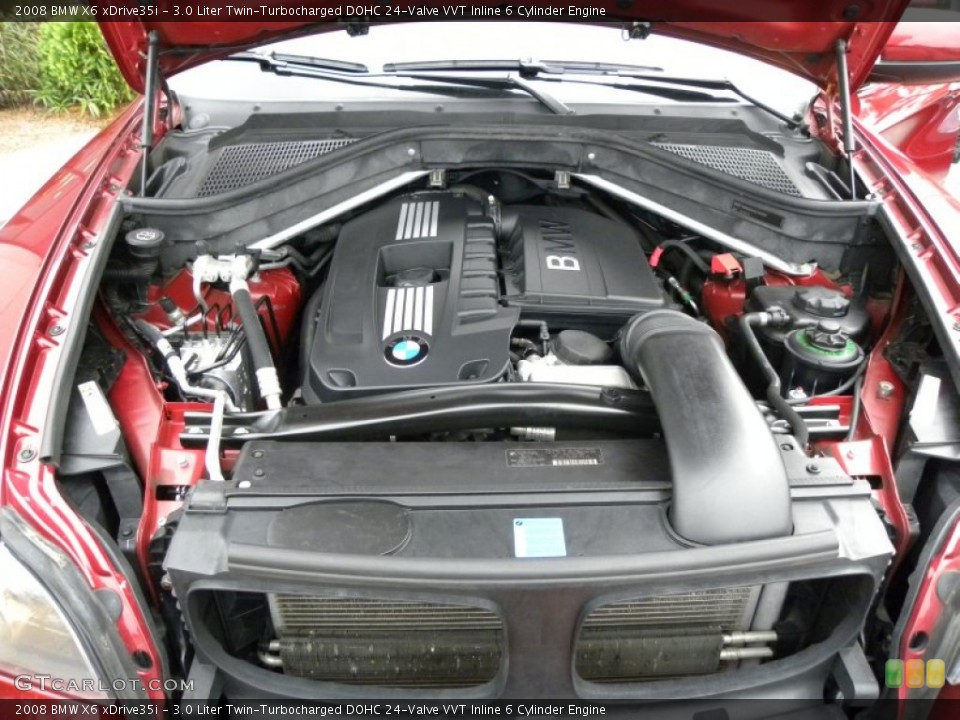 3.0 Liter Twin-Turbocharged DOHC 24-Valve VVT Inline 6 Cylinder 2008 BMW X6 Engine