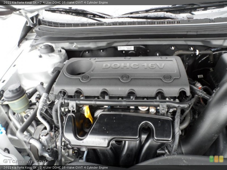 2.4 Liter DOHC 16-Valve CVVT 4 Cylinder 2011 Kia Forte Koup Engine