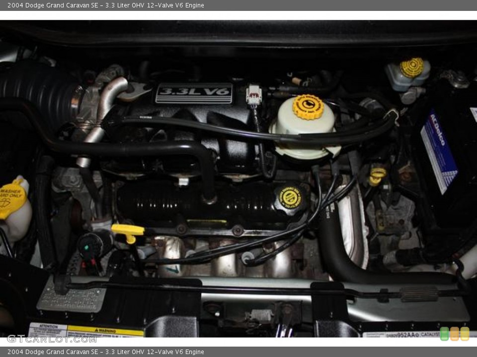 3.3 Liter OHV 12-Valve V6 2004 Dodge Grand Caravan Engine
