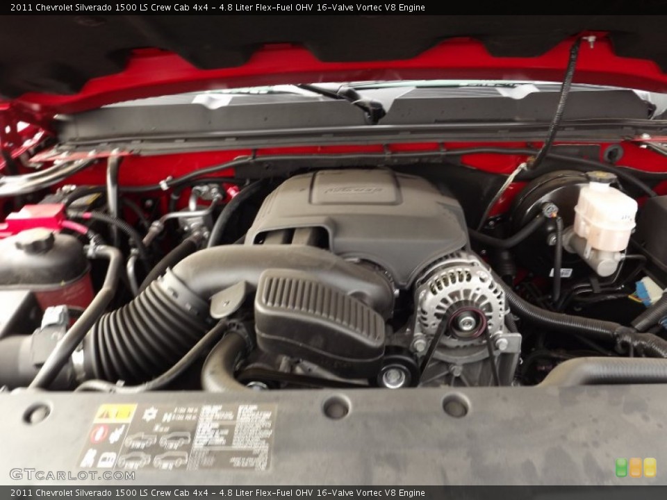 4.8 Liter Flex-Fuel OHV 16-Valve Vortec V8 Engine for the 2011 Chevrolet Silverado 1500 #59491834