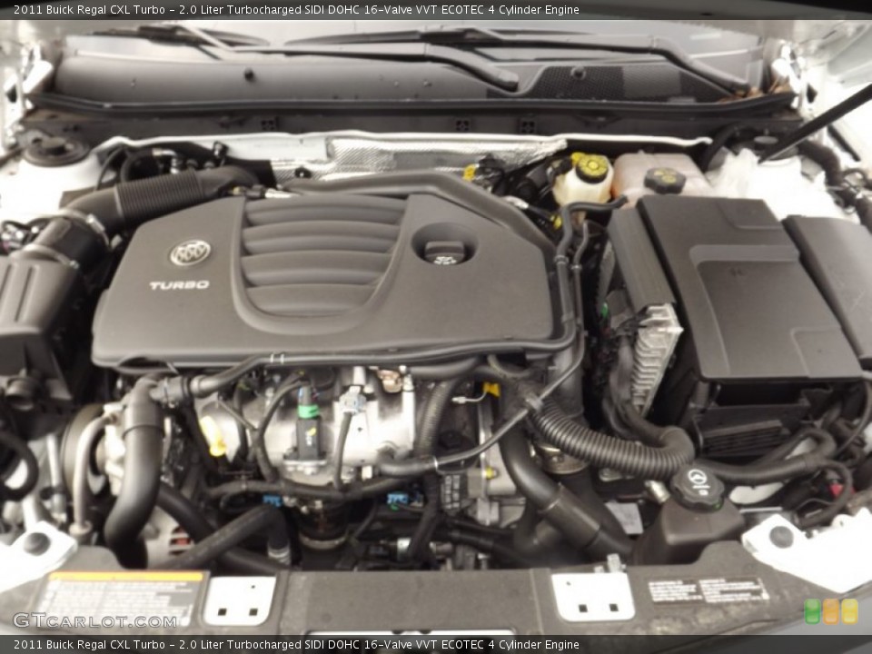 2.0 Liter Turbocharged SIDI DOHC 16-Valve VVT ECOTEC 4 Cylinder Engine for the 2011 Buick Regal #59492031