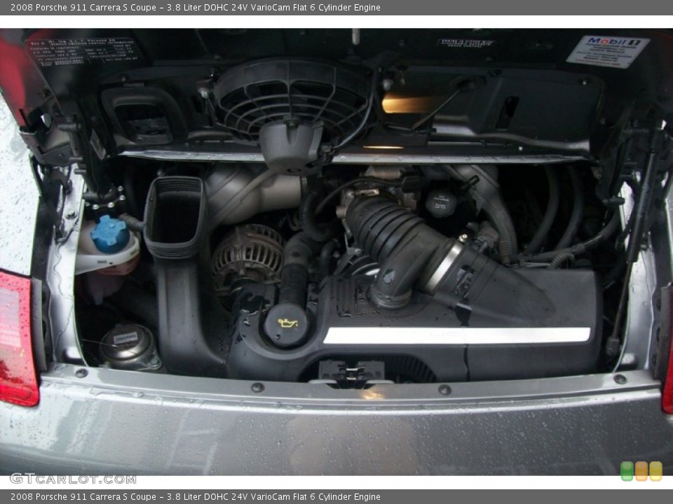 3.8 Liter DOHC 24V VarioCam Flat 6 Cylinder Engine for the 2008 Porsche 911 #59495052