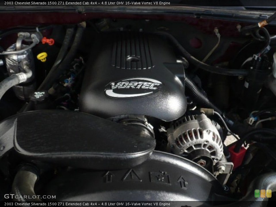 4.8 Liter OHV 16-Valve Vortec V8 Engine for the 2003 Chevrolet Silverado 1500 #59525938
