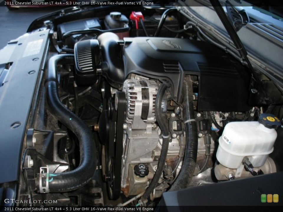 5.3 Liter OHV 16-Valve Flex-Fuel Vortec V8 Engine for the 2011 Chevrolet Suburban #59538205