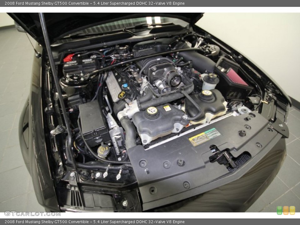5.4 Liter Supercharged DOHC 32-Valve V8 Engine for the 2008 Ford Mustang #59540219