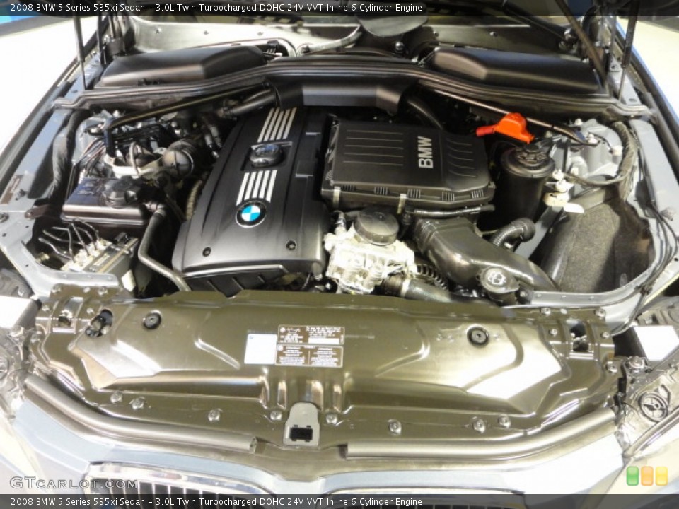 3.0L Twin Turbocharged DOHC 24V VVT Inline 6 Cylinder Engine for the 2008 BMW 5 Series #59547423