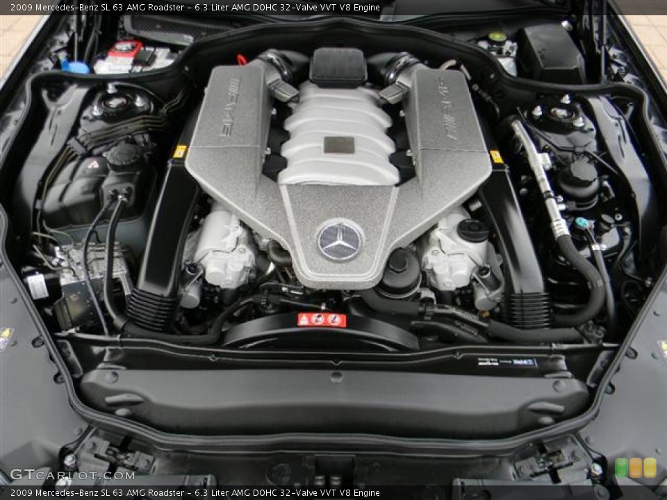 6.3 Liter AMG DOHC 32-Valve VVT V8 Engine for the 2009 Mercedes-Benz SL #59553336