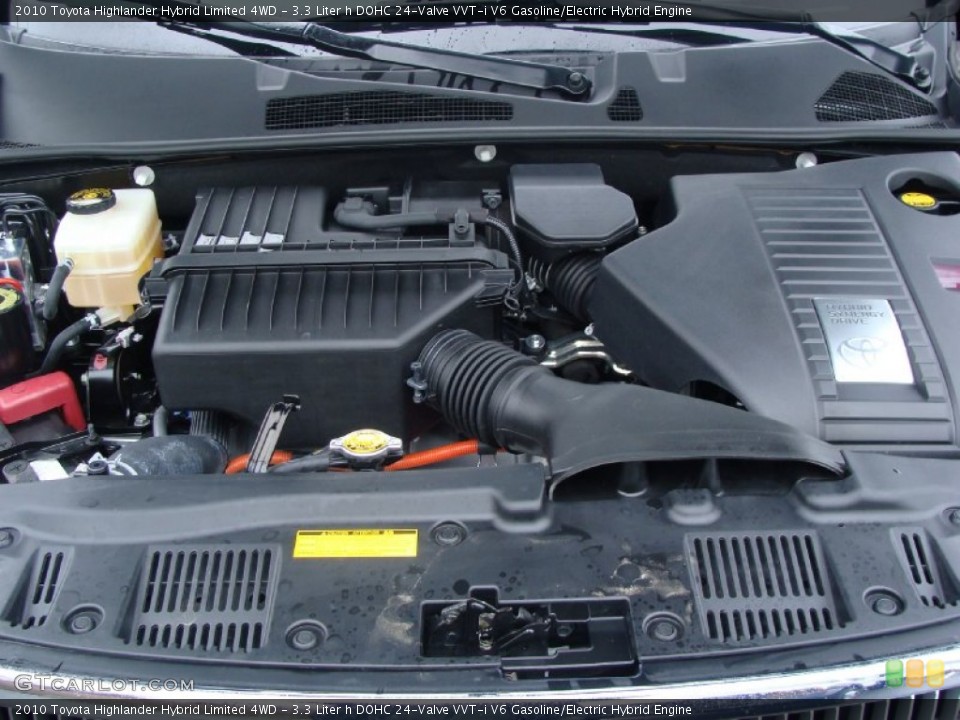 3.3 Liter h DOHC 24-Valve VVT-i V6 Gasoline/Electric Hybrid Engine for the 2010 Toyota Highlander #59555928