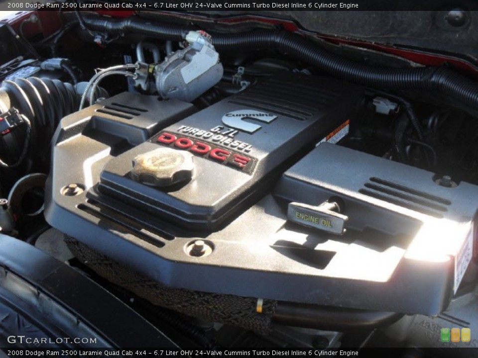 6.7 Liter OHV 24-Valve Cummins Turbo Diesel Inline 6 Cylinder Engine for the 2008 Dodge Ram 2500 #59568939
