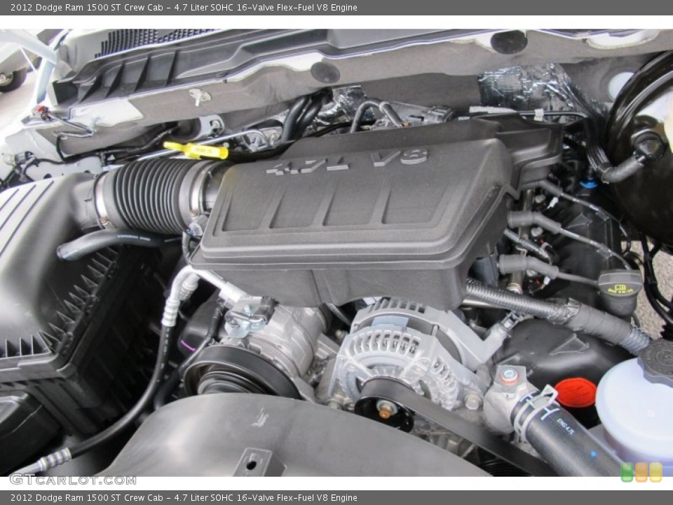 4.7 Liter SOHC 16-Valve Flex-Fuel V8 Engine for the 2012 Dodge Ram 1500 #59572176
