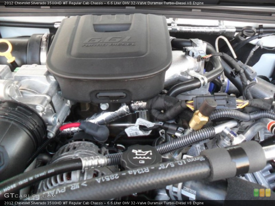 6.6 Liter OHV 32-Valve Duramax Turbo-Diesel V8 Engine for the 2012 Chevrolet Silverado 3500HD #59573880
