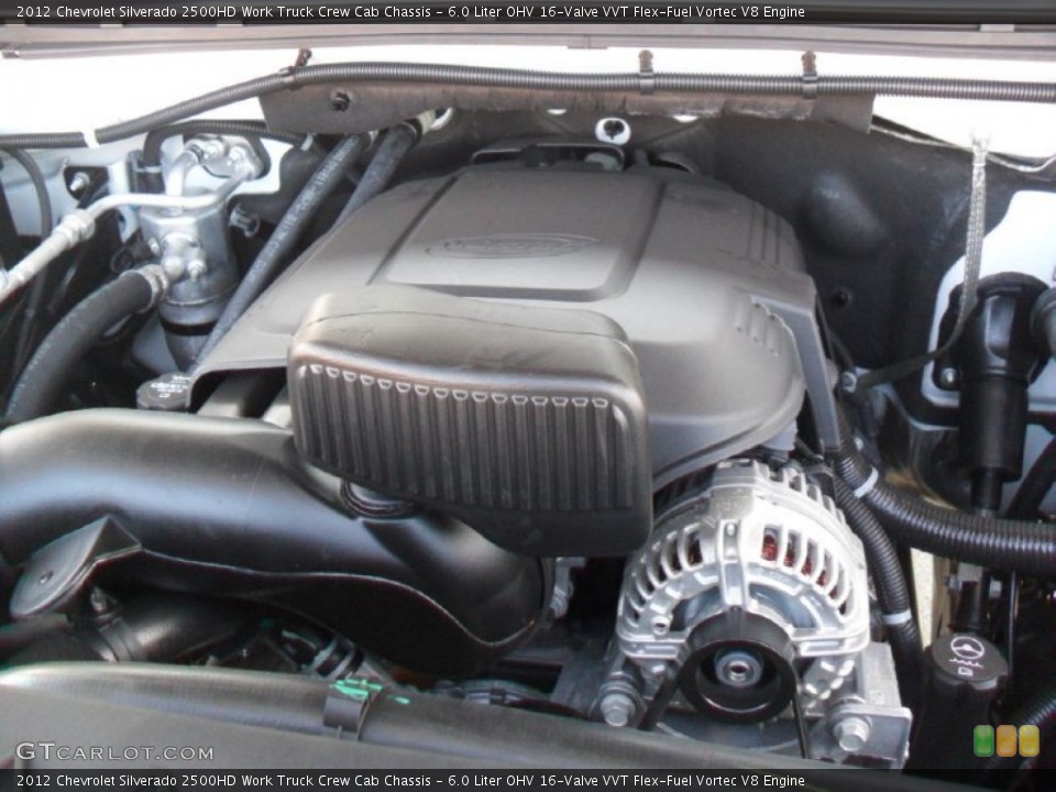 6.0 Liter OHV 16-Valve VVT Flex-Fuel Vortec V8 Engine for the 2012 Chevrolet Silverado 2500HD #59574183