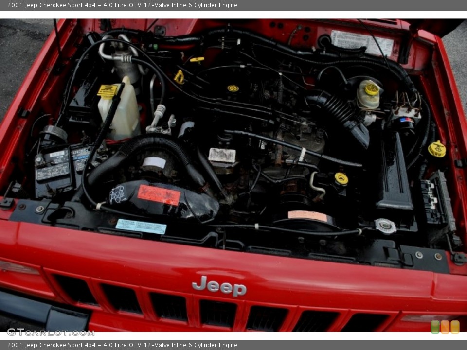 4.0 Litre OHV 12-Valve Inline 6 Cylinder Engine for the 2001 Jeep Cherokee #59586336