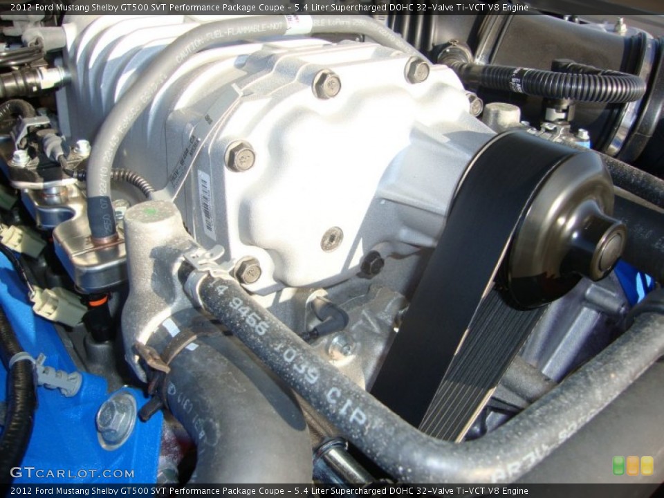 5.4 Liter Supercharged DOHC 32-Valve Ti-VCT V8 Engine for the 2012 Ford Mustang #59596261