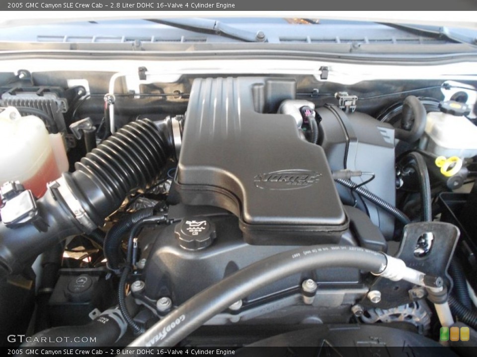2.8 Liter DOHC 16-Valve 4 Cylinder 2005 GMC Canyon Engine