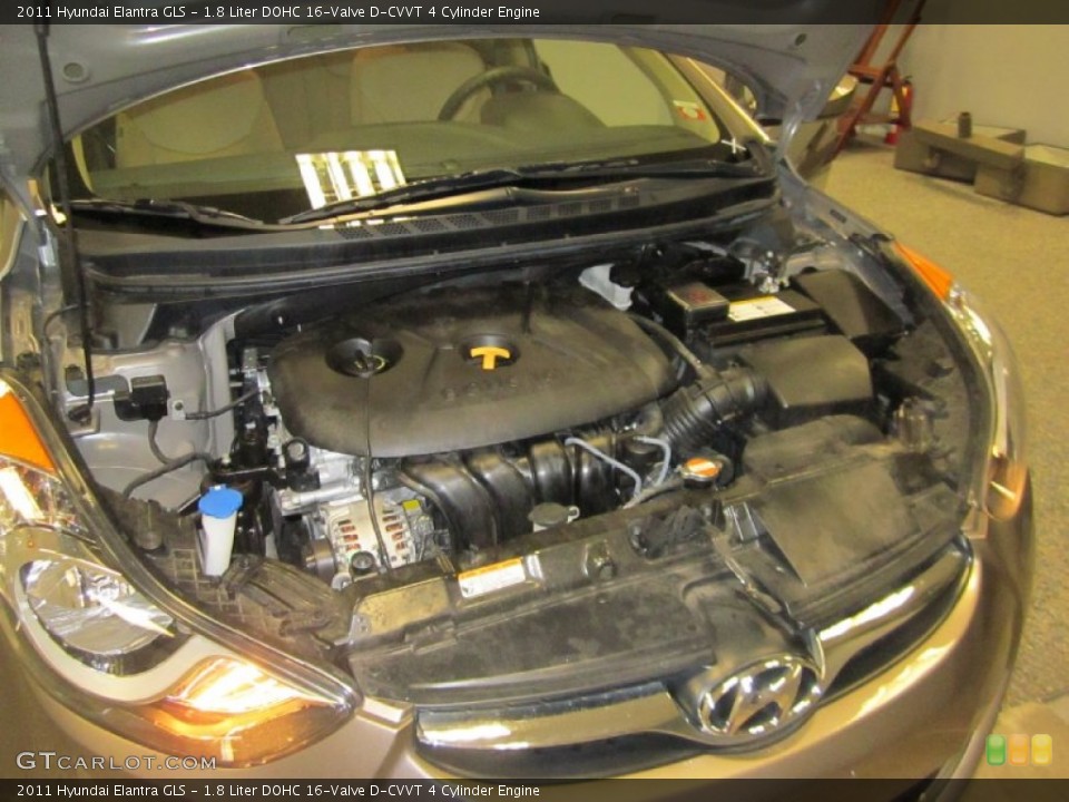 1.8 Liter DOHC 16-Valve D-CVVT 4 Cylinder Engine for the 2011 Hyundai Elantra #59613702