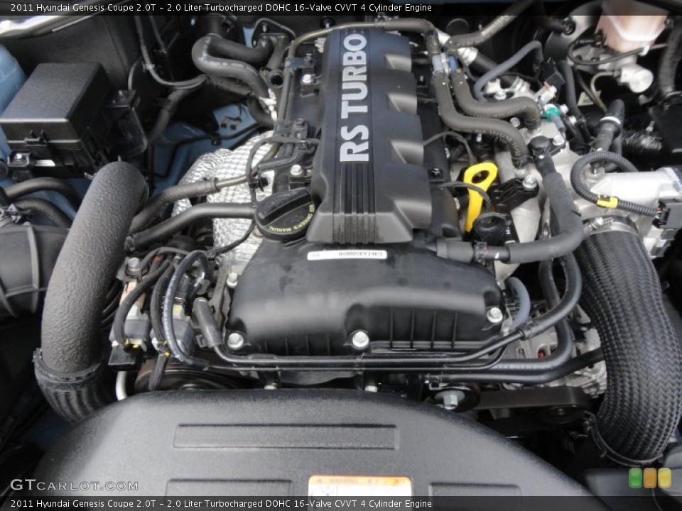 2.0 Liter Turbocharged DOHC 16-Valve CVVT 4 Cylinder Engine for the 2011 Hyundai Genesis Coupe #59617632