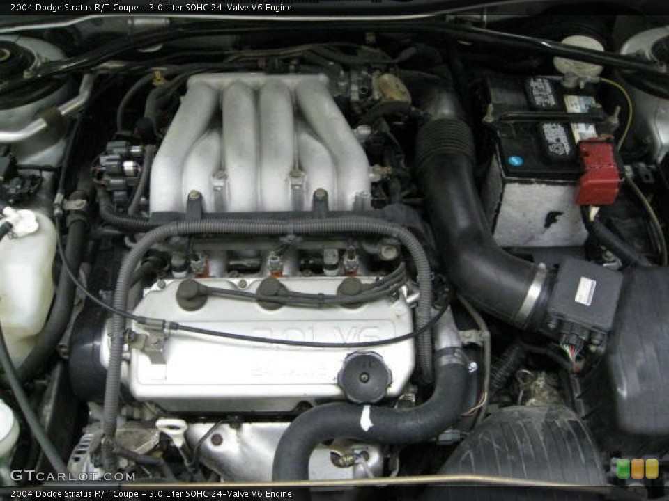 3.0 Liter SOHC 24-Valve V6 2004 Dodge Stratus Engine