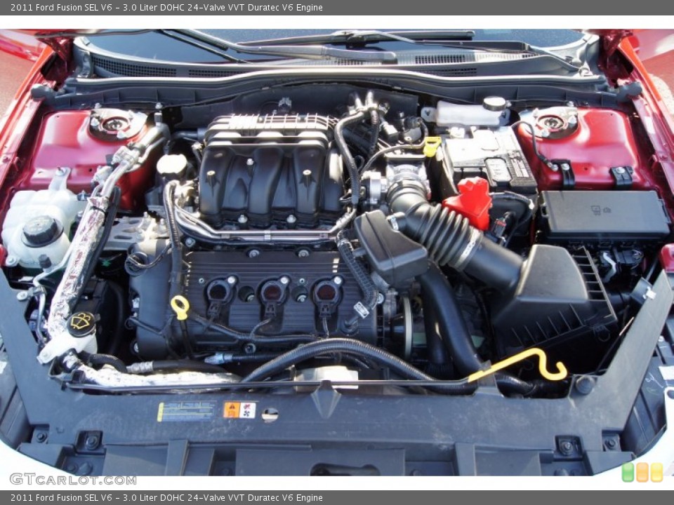3.0 Liter DOHC 24-Valve VVT Duratec V6 Engine for the 2011 Ford Fusion #59623767