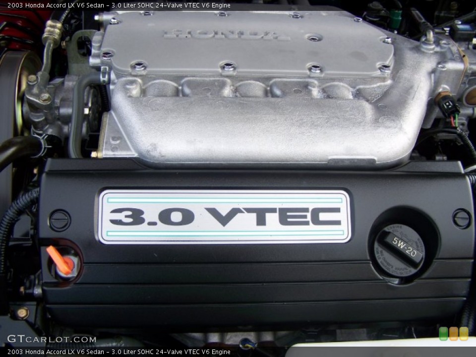 3.0 Liter SOHC 24-Valve VTEC V6 Engine for the 2003 Honda Accord #59626770
