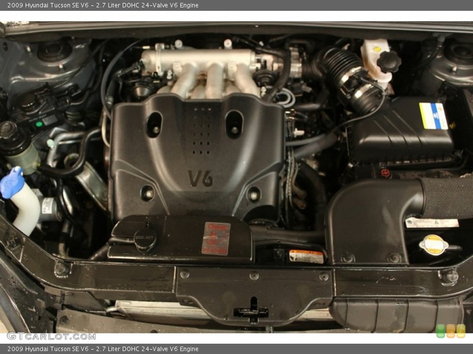 2.7 Liter DOHC 24-Valve V6 Engine for the 2009 Hyundai Tucson #59631426