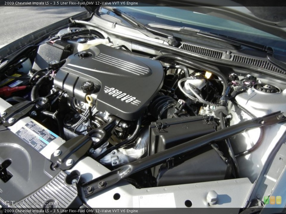 3.5 Liter Flex-Fuel OHV 12-Valve VVT V6 Engine for the 2009 Chevrolet Impala #59636640