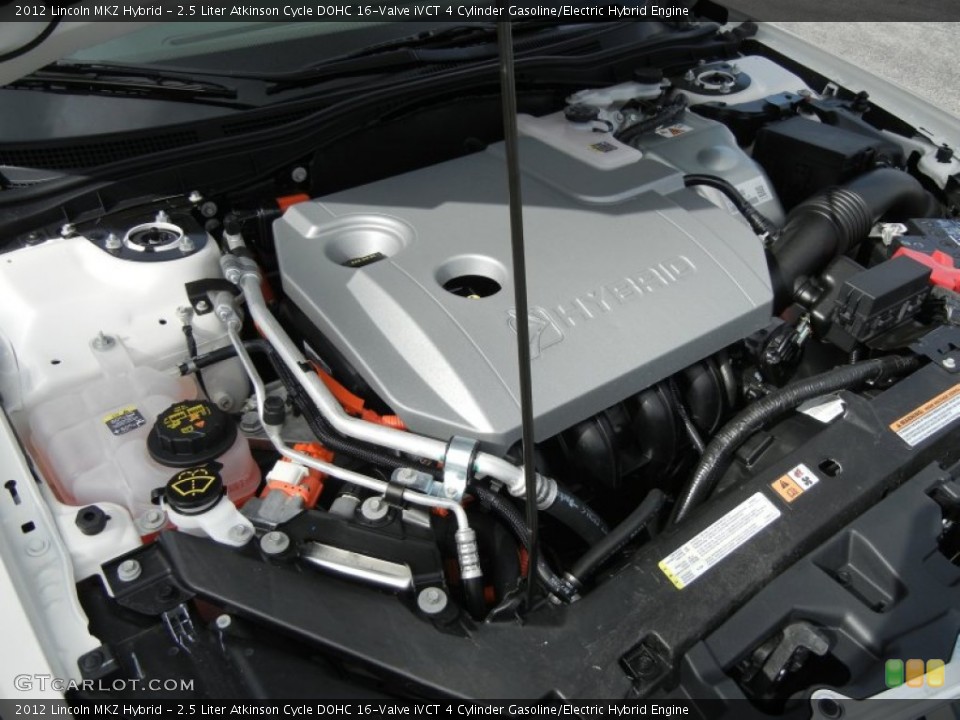 2.5 Liter Atkinson Cycle DOHC 16-Valve iVCT 4 Cylinder Gasoline/Electric Hybrid Engine for the 2012 Lincoln MKZ #59638128