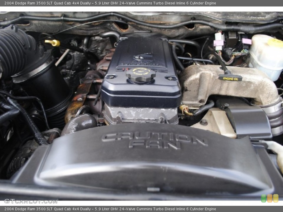 5.9 Liter OHV 24-Valve Cummins Turbo Diesel Inline 6 Cylinder Engine for the 2004 Dodge Ram 3500 #59657231