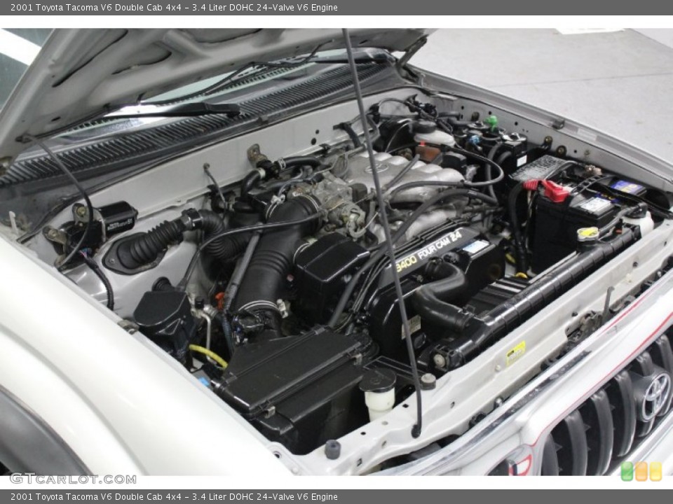 3.4 Liter DOHC 24-Valve V6 2001 Toyota Tacoma Engine