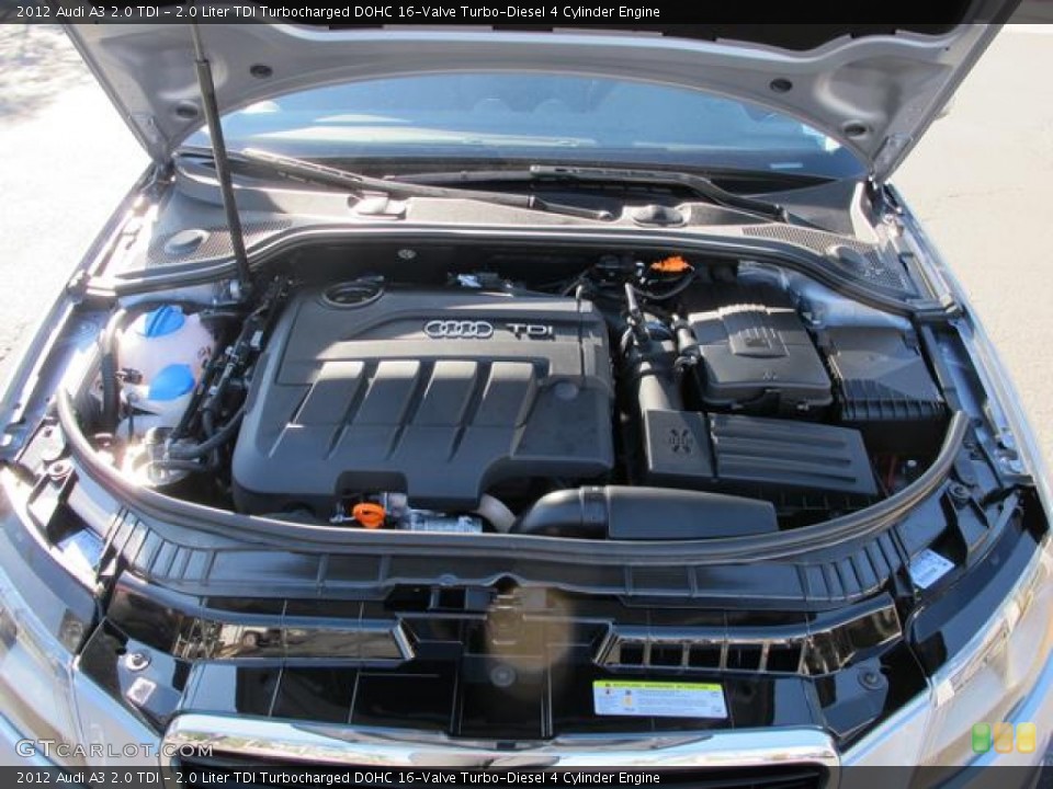 2.0 Liter TDI Turbocharged DOHC 16-Valve Turbo-Diesel 4 Cylinder Engine for the 2012 Audi A3 #59667111
