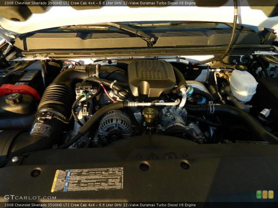 6.6 Liter OHV 32-Valve Duramax Turbo Diesel V8 Engine for the 2008 Chevrolet Silverado 3500HD #59672440