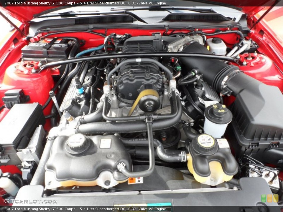 5.4 Liter Supercharged DOHC 32-Valve V8 Engine for the 2007 Ford Mustang #59710461