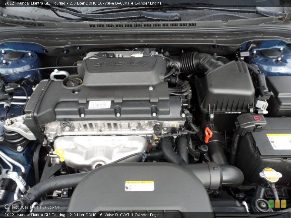 2.0 Liter DOHC 16-Valve D-CVVT 4 Cylinder Engine for the 2012 Hyundai Elantra #59713356
