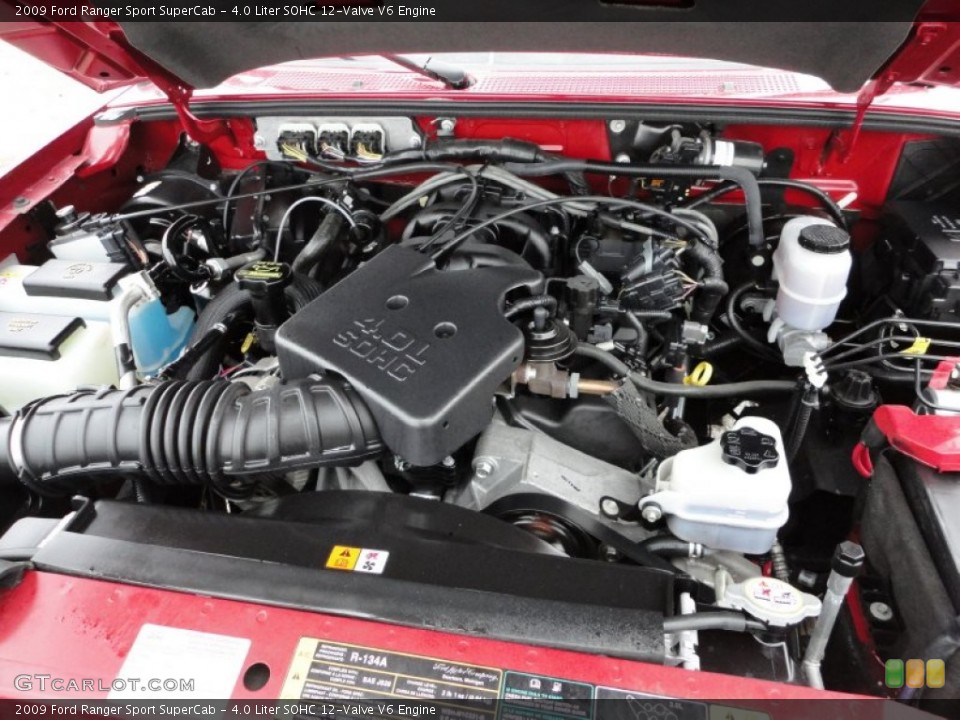 4.0 Liter SOHC 12-Valve V6 2009 Ford Ranger Engine