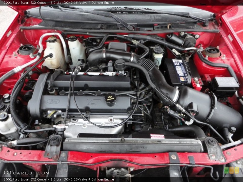 2.0 Liter DOHC 16-Valve 4 Cylinder 2001 Ford Escort Engine