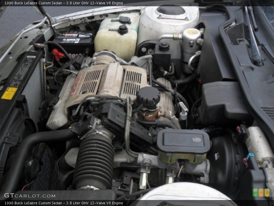 3.8 Liter OHV 12-Valve V6 Engine for the 1990 Buick LeSabre #59724276