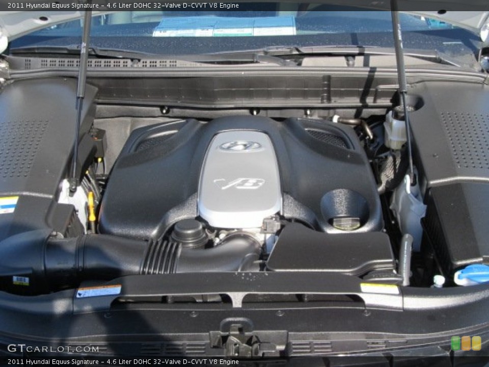 4.6 Liter DOHC 32-Valve D-CVVT V8 Engine for the 2011 Hyundai Equus #59726732
