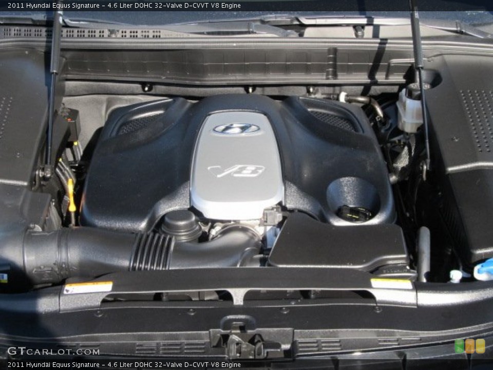 4.6 Liter DOHC 32-Valve D-CVVT V8 Engine for the 2011 Hyundai Equus #59726939